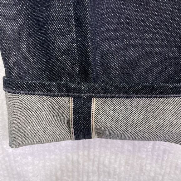 DSTLD Black Stretch Cotton Blend Button Fly Straight Leg Jeans Size 33x32 - Picture 8 of 12